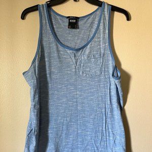 Light blue with white tank top with pocket Men's Size L